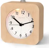 aboveClock - Analoger Wecker ohne Ticken Eckig