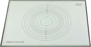 RÖSLE Backmatte, (1 tlg.), Arbeitsmatte mit Maßen, Silikon, hitzebeständig, spülmaschinengeeignet