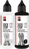 Marabu Sock Stop, 2x 90 ml in schwarz und weiß