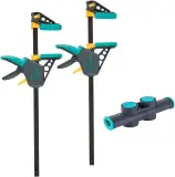 wolfcraft XL-Einhandzwingen-Set